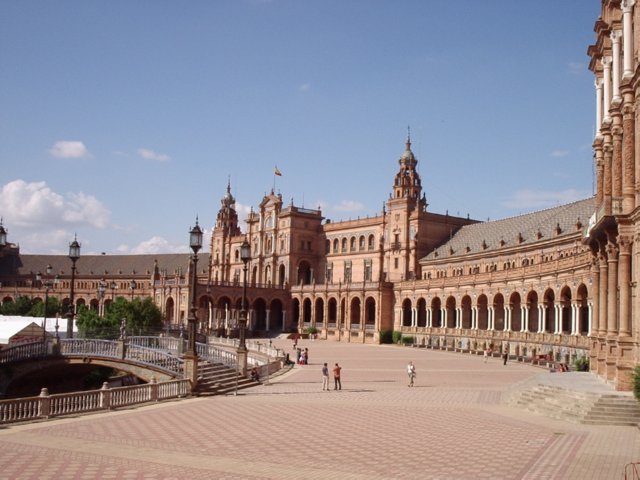 P5210041  Plaza espaa - Exposicion Ibero Americana - Sevilla